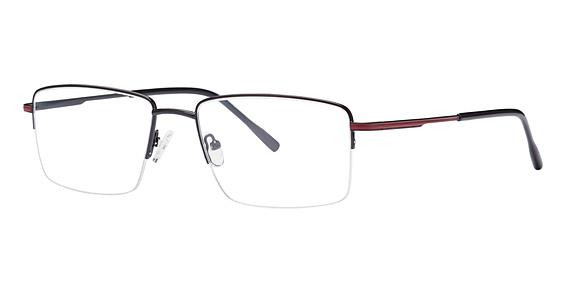 Elan 3722 Eyeglasses, Black/Red