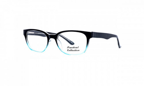 Practical Luna Eyeglasses, Black Blue