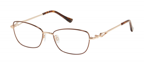 Tura R582 Eyeglasses, Brown/Gold (BRN)