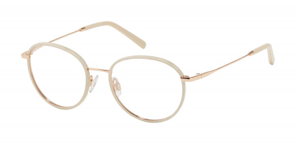 MINI 761008 Eyeglasses, Bone/Gold - 80 (BON)