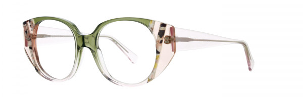 Lafont Hybride Eyeglasses, 4048 Green