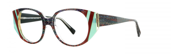 Lafont Hybride Eyeglasses, 5163 Red