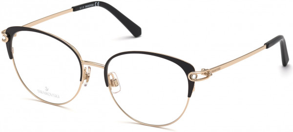 Swarovski SK5397 Eyeglasses, 005 - Black/other
