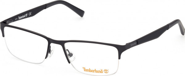 Timberland TB1709 Eyeglasses, 002 - Matte Black / Matte Black