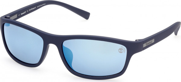 Timberland TB9237 Sunglasses, 91D - Matte Blue / Matte Blue
