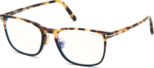 Tom Ford FT5699-B Eyeglasses, 056 - Havana/Gradient / Coloured Havana