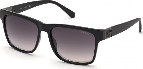 Guess GU00004 Sunglasses, 01Q - Shiny Black / Matte Black
