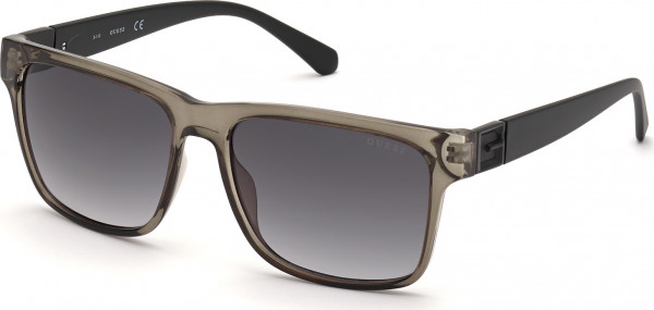 Guess GU00004 Sunglasses, 20B - Shiny Grey / Matte Black
