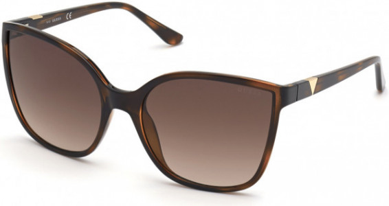 Guess GU7748 Sunglasses, 52F - Dark Havana / Gradient Brown