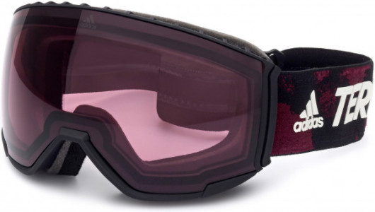 adidas SP0039 Sports Eyewear, 02S - Matte Black / Bordeaux