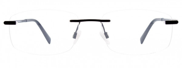 EasyClip EC572 Eyeglasses, 090 - Satin Black