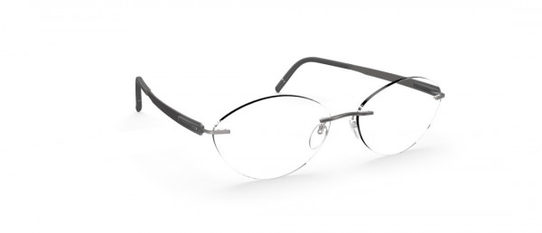 Silhouette Blend CV Eyeglasses, 6560 Smoky Black