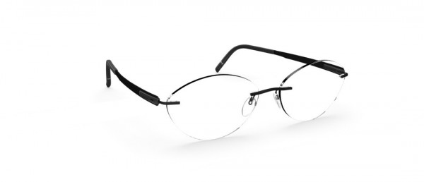 Silhouette Blend CV Eyeglasses, 9040 Pure Black