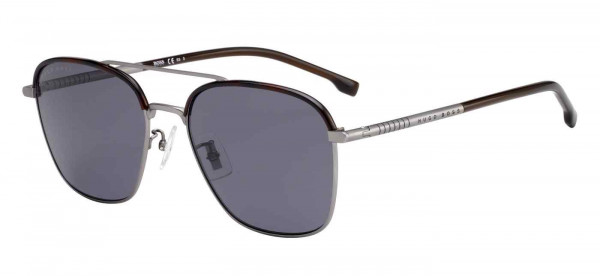HUGO BOSS Black BOSS 1106/F/S Sunglasses, 0R81 MATTE RUTHENIUM