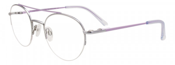EasyClip EC574 Eyeglasses, 080 - Silver & Lilac