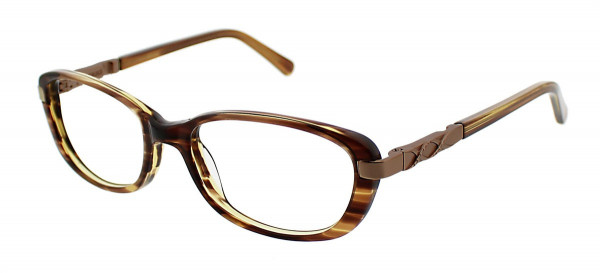 DuraHinge D 48 Eyeglasses, Brown Horn