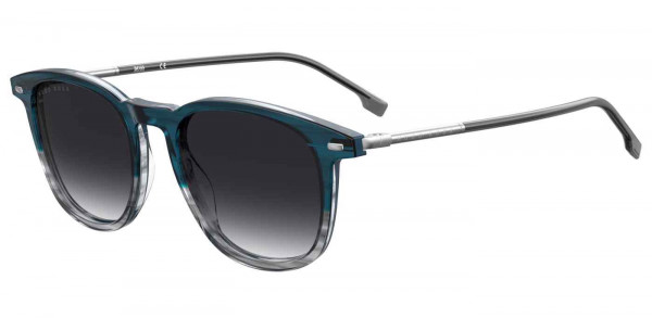 HUGO BOSS Black BOSS 1121/U/S Sunglasses, 03XJ BLUE GREY HORN