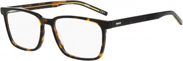 HUGO Hugo 1074 Eyeglasses, 0TBB Havana Pattern Yellow