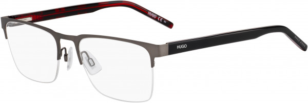 HUGO Hugo 1076 Eyeglasses, 0R80 Semi Matte Dark Ruthenium