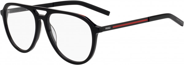 HUGO Hugo 1093 Eyeglasses, 0OIT Black Redgd
