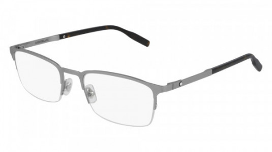 Montblanc MB0117O Eyeglasses, 002 - RUTHENIUM