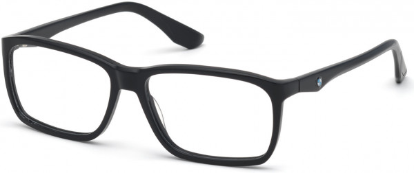 BMW Eyewear BW5005 Eyeglasses, 002 - Matte Black / Matte Black
