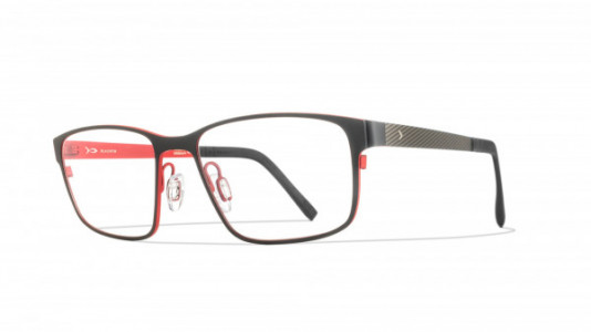 Blackfin Ostberg Eyeglasses, C1282 - Black/Red