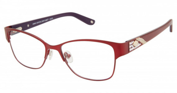 Jimmy Crystal CALVI Eyeglasses, MERLOT