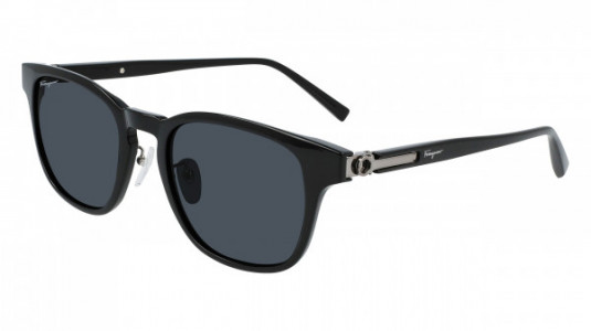 Ferragamo SF1021SA Sunglasses, (001) BLACK/GUNMETAL