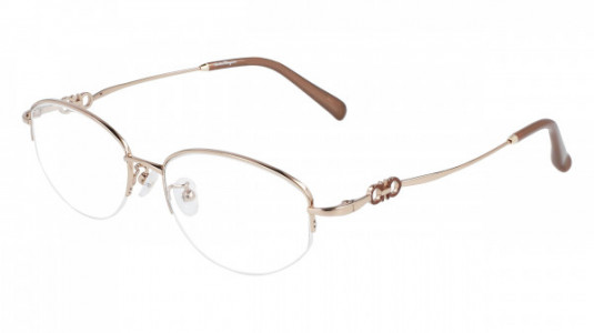 Ferragamo SF2558A Eyeglasses, (688) SHINY ROSE GOLD