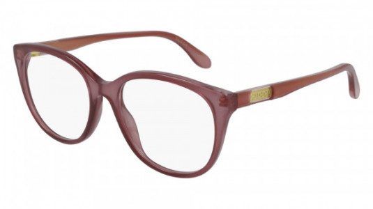 Gucci GG0791O Eyeglasses, 003 - PINK with TRANSPARENT lenses