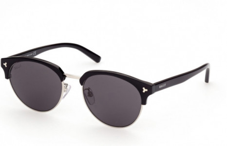 Bally BY0039-D Sunglasses, 01A - Shiny Black/ Smoke Lenses
