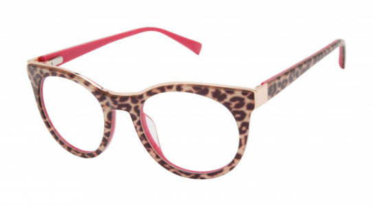gx by Gwen Stefani GX079 Eyeglasses, Leopard / Pink (MUL)