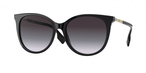 Burberry BE4333F ALICE Sunglasses, 30018G ALICE BLACK GREY GRADIENT (BLACK)