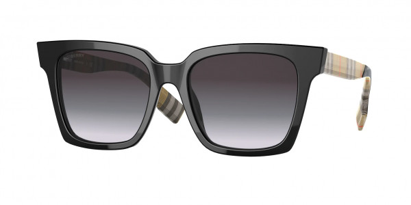 Burberry BE4335 MAPLE Sunglasses, 39298G MAPLE BLACK GREY GRADIENT (BLACK)