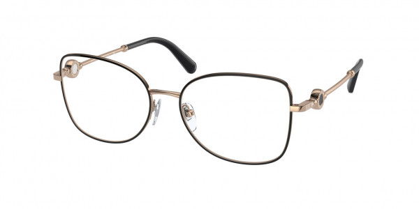 Bvlgari BV2227 Eyeglasses, 2033 PINK GOLD/BLACK (BLACK)
