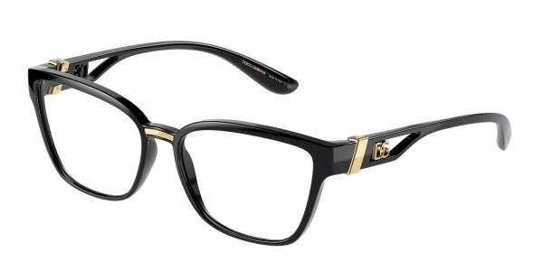 Dolce & Gabbana DG5070 Eyeglasses, 501 BLACK