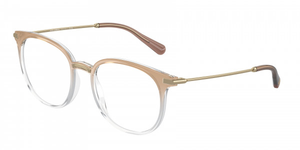 Dolce & Gabbana DG5071 Eyeglasses, 3432 CAMEL GRADIENT CRYSTAL (BROWN)