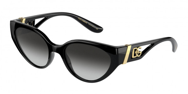 Dolce & Gabbana DG6146 Sunglasses, 501/8G BLACK GRADIENT GREY (BLACK)