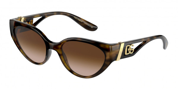 Dolce & Gabbana DG6146 Sunglasses, 502/13 HAVANA GRADIENT BROWN (TORTOISE)
