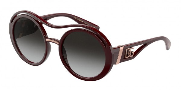 Dolce & Gabbana DG6142 Sunglasses, 32858G BORDEAUX (BORDEAUX)