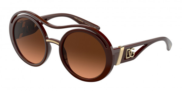 Dolce & Gabbana DG6142 Sunglasses, 329078 AUBERGINE (PURPLE/REDDISH)
