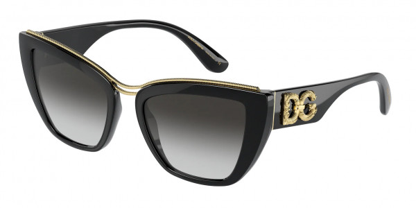 Dolce & Gabbana DG6144 Sunglasses, 501/8G BLACK GRADIENT GREY (BLACK)