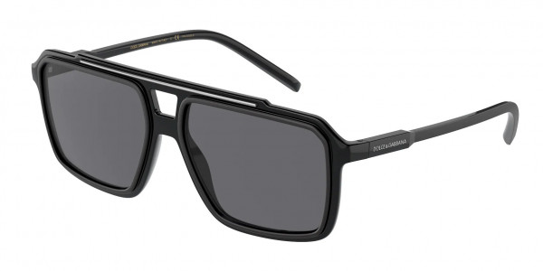 Dolce & Gabbana DG6147 Sunglasses, 501/81 BLACK POLAR DARK GREY (BLACK)