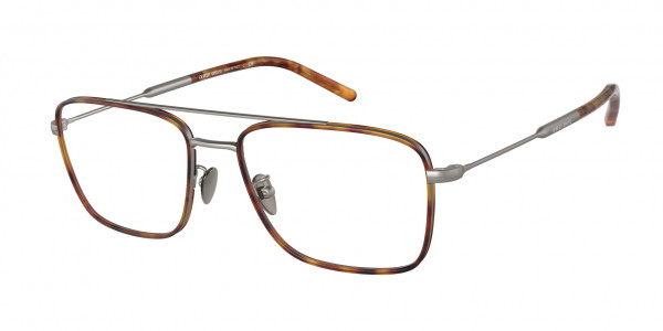 Giorgio Armani AR5112J Eyeglasses, 3332 MATTE GUNMETAL/HAVANA (GREY)