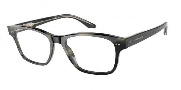 Giorgio Armani AR7195 Eyeglasses, 5572 STRIPED GREY (GREY)