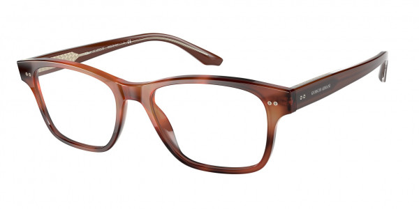 Giorgio Armani AR7195F Eyeglasses, 5573 STRIPED BROWN (BROWN)