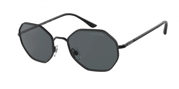 Giorgio Armani AR6112J Sunglasses, 300187 MATTE BLACK DARK GREY (BLACK)