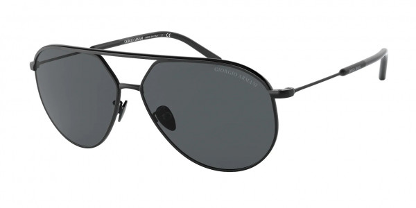 Giorgio Armani AR6120J Sunglasses, 300187 SHINY/MATTE BLACK GREY (BLACK)