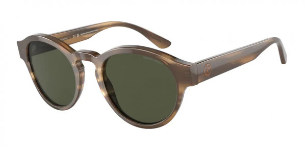 Giorgio Armani AR8146 Sunglasses, 590058 STRIPED BROWN GREEN (TORTOISE)